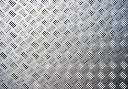Stahlblech Profil mit Riffel Textur